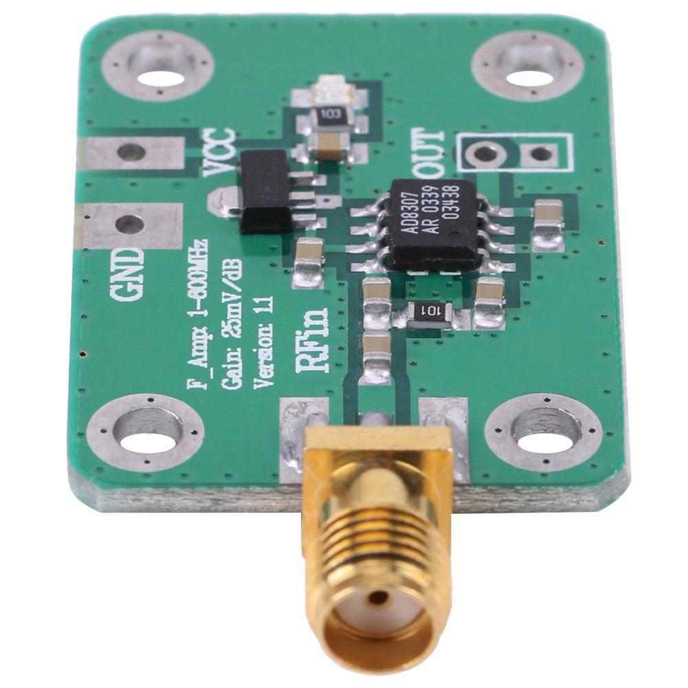 1-600MHz RF Signal Power Meter Logarithmic Detector -74dBm to 18dBm | High Precision Radio Frequency Detection Tool for Ham Radio, Wireless Testing & Signal Analysis