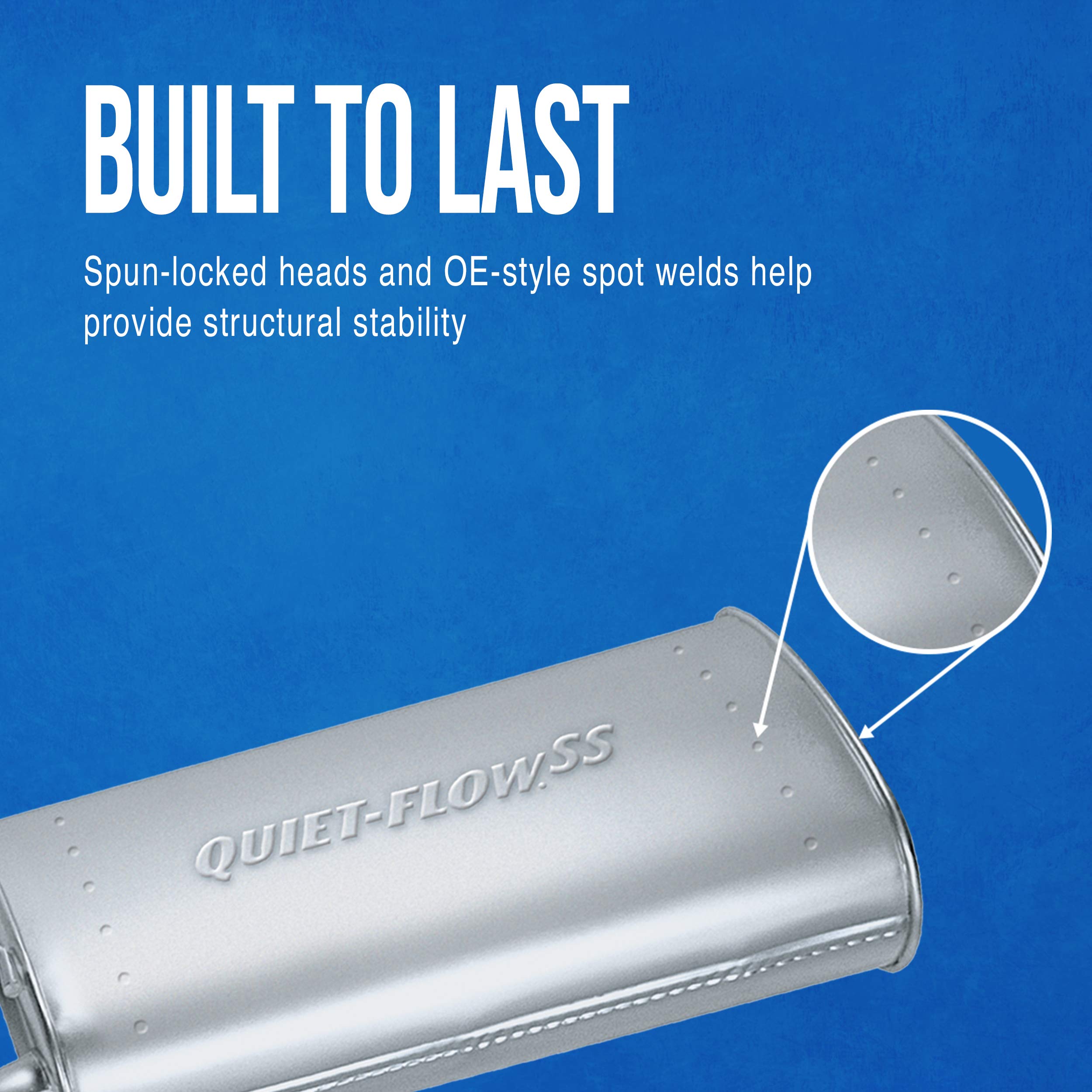 Walker Quiet-Flow SS 22237 Direct Fit Exhaust Muffler – 2.625
