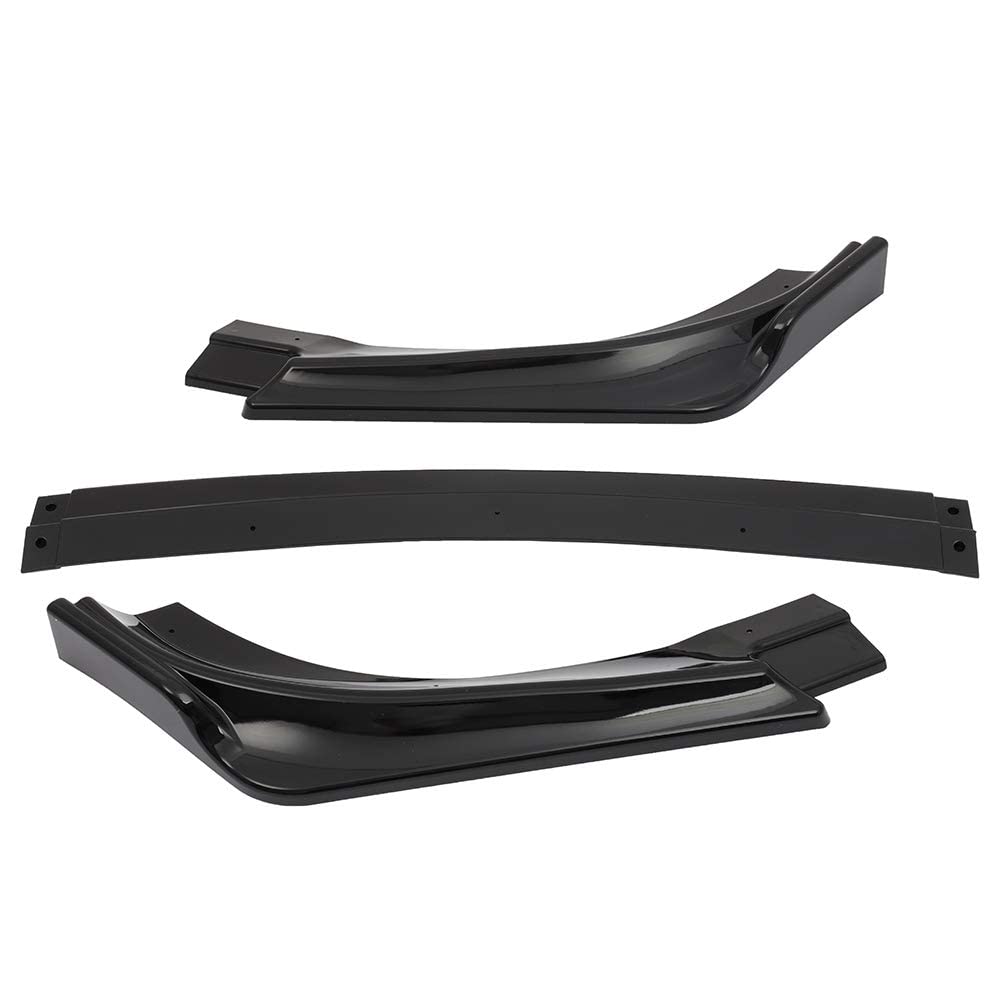 **2013-2016 Hyundai Genesis Coupe Front Bumper Lip - PU Glossy Black Chin Splitter Spoiler & Air Dam - Enhances Aerodynamics & Style for Street Racing & Car Shows**