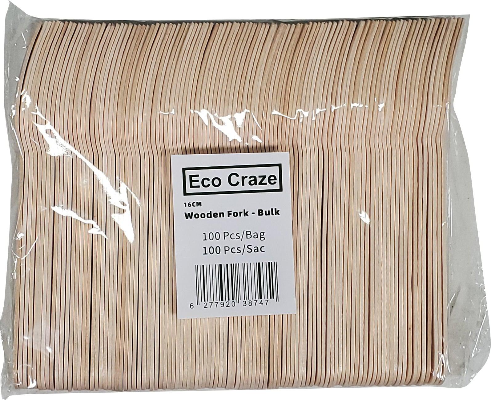 Eco-Friendly Wooden Forks - Biodegradable Disposable Cutlery for Picnics, Camping & Parties | Sustainable Bamboo Utensils
