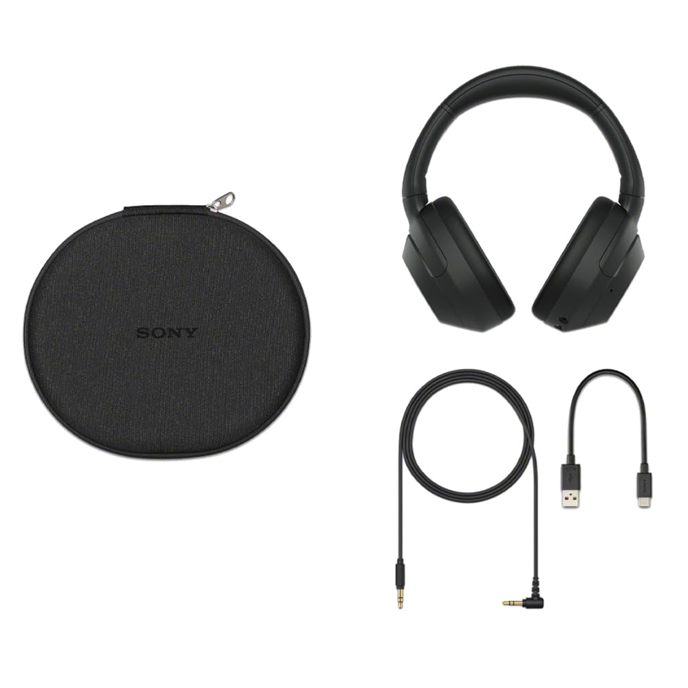 Sony ULT WEAR Wireless Bluetooth Headphones with Active Noise Cancelling (ANC) - Premium Over-Ear Headset Bundle Includes gSport Carrying Case (Black) | Perfect for Travel, Workouts & Home Office Use