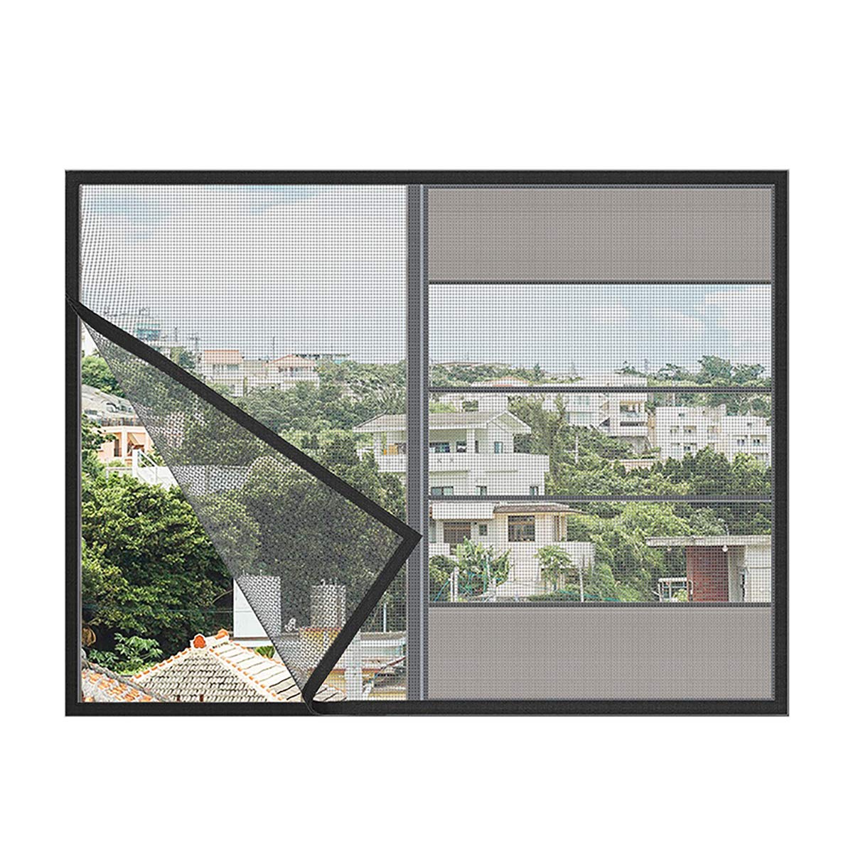 ECYC Removable Self-Installing Window Screen Mesh - Breathable Household Curtain for Doors & Windows - Perfect for Bedroom, Living Room, and Patio