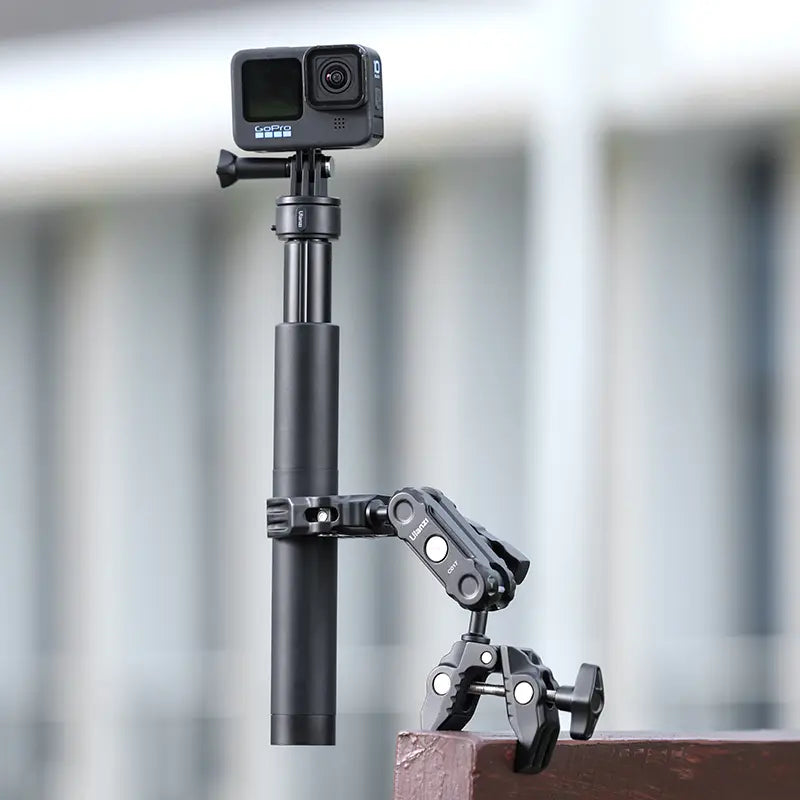 Ulanzi CO17 Super Clamp with Dual Ballhead Magic Arm C046GBB1 - Heavy Duty Camera Mount for DSLR, Mirrorless, GoPro - Perfect for Vlogging, Photography & Studio Setup
