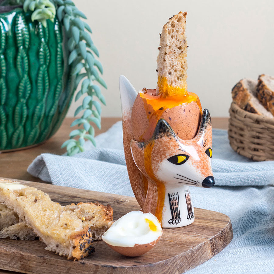 Fox Egg Cup - Adorable Animal-Shaped Egg Holder for Breakfast, Kitchen Decor, and Easter Table Setting - Perfect for Kids, Home, and Party Use