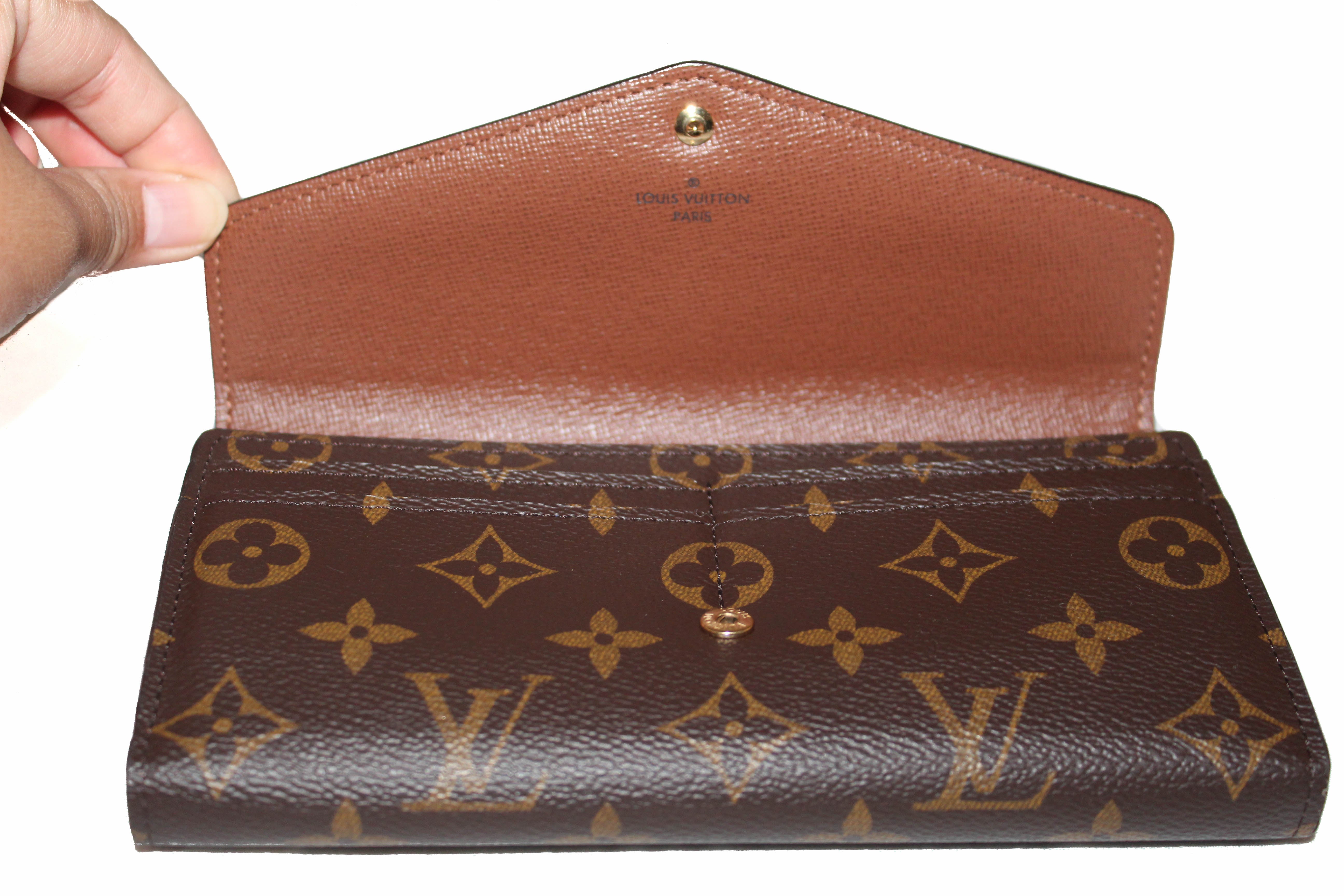 Authentic Louis Vuitton Monogram Sarah Wallet - Luxury Women's Zip Around Wallet with Multiple Card Slots & Coin Pocket | Perfect for Everyday Use, Travel & Gift Giving