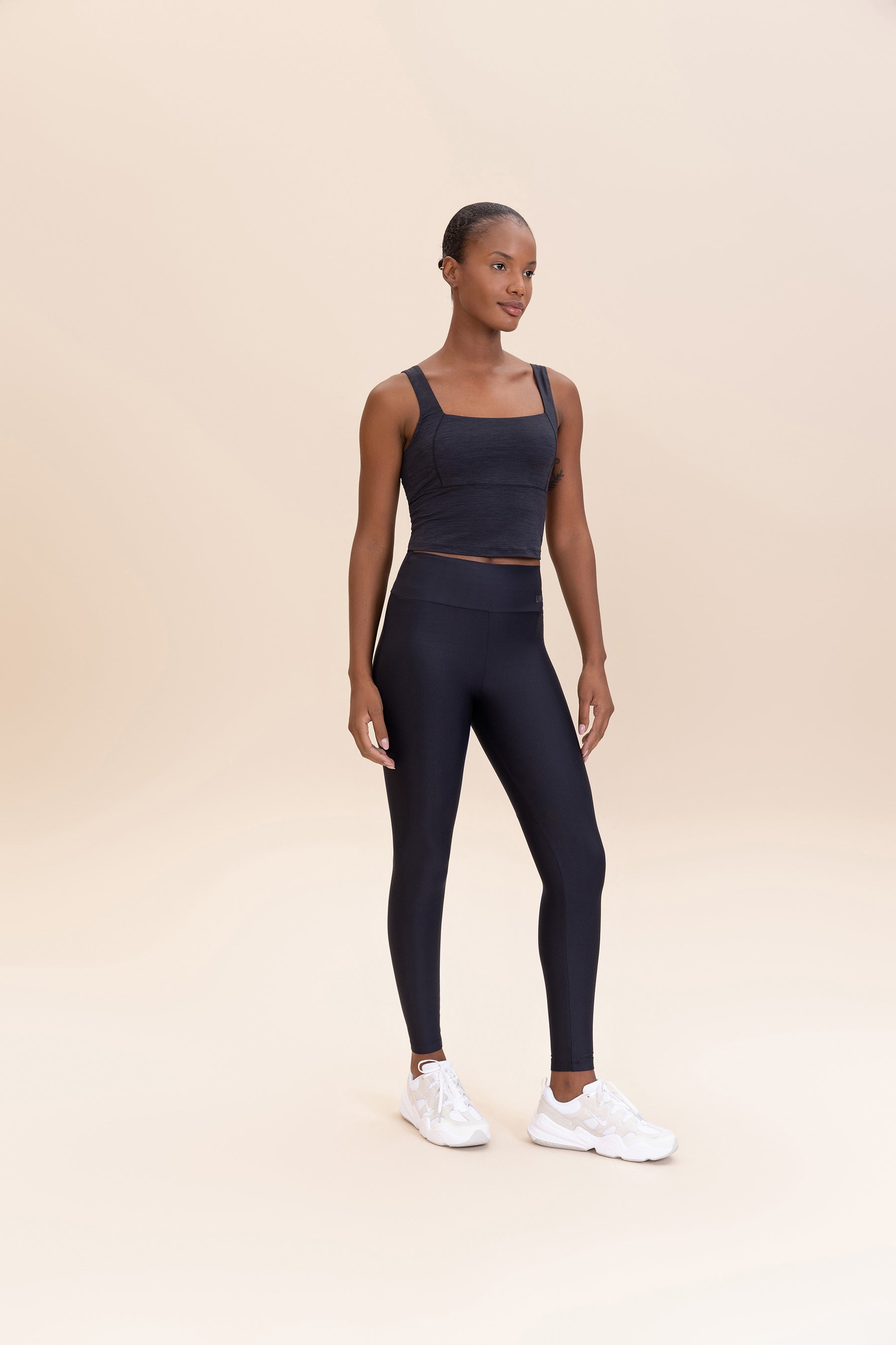 Women's Stylish Crop Cross Melange Tank Top - Soft Breathable Fabric for Yoga, Gym & Summer Outfits