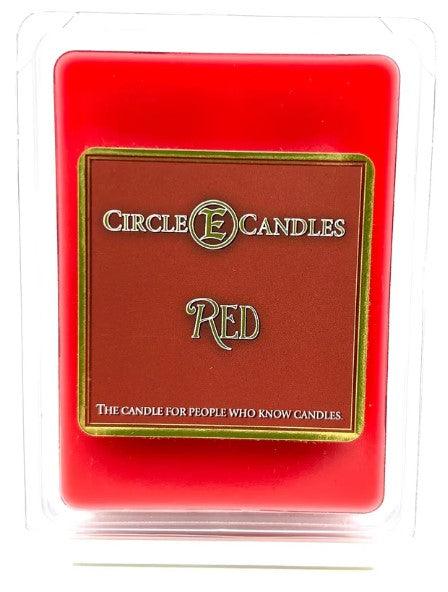 Premium Circle E 3oz Wax Melts - Red Fragrance Wax Cubes for Wax Warmers | Long-Lasting Scented Wax for Home, Office & Relaxation