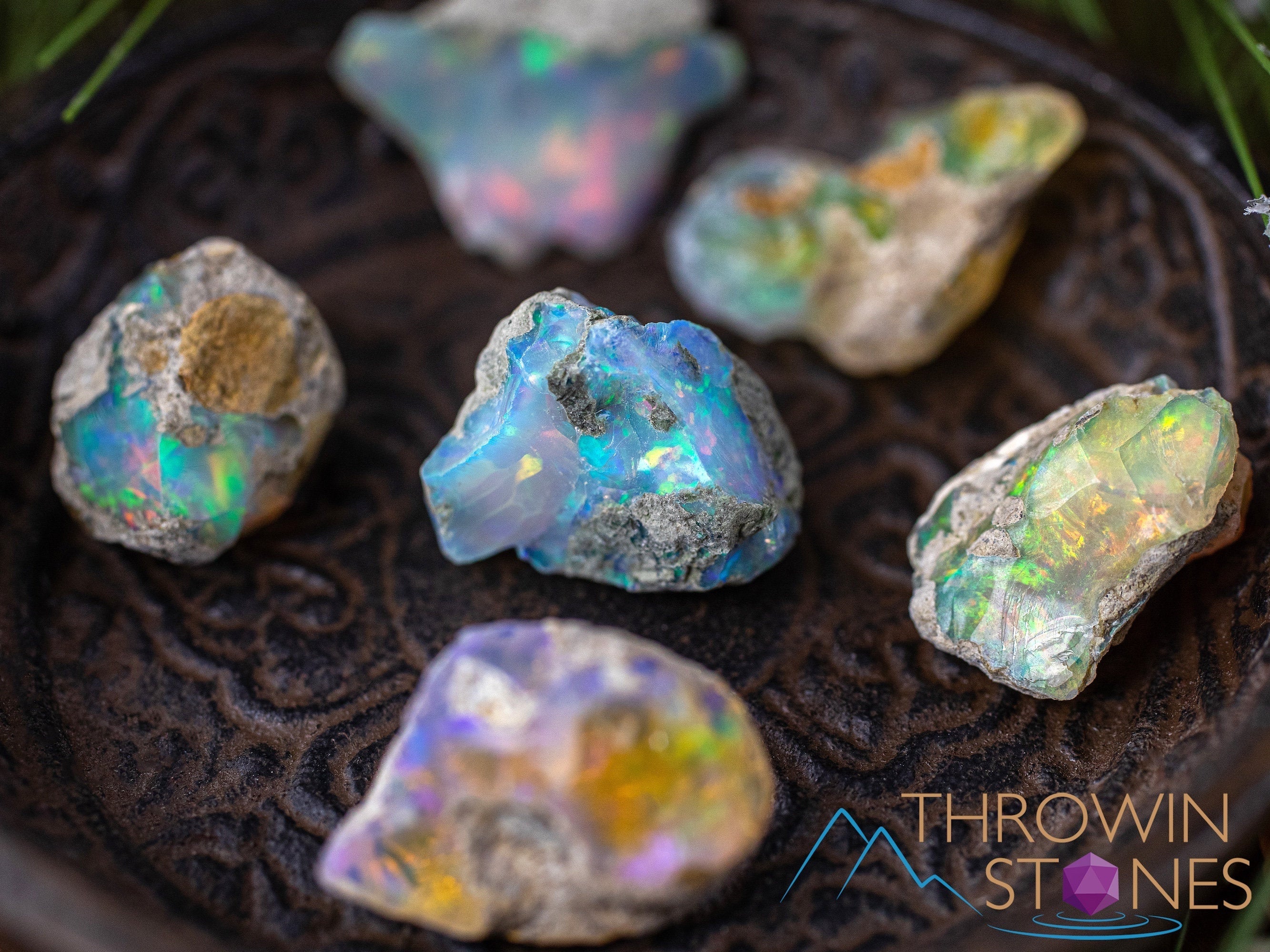 AA Grade Large Bulk Raw Opal Crystals - Rough Welo Opal Lot (E0216) for Jewelry Making, Crystal Healing & Mineral Collection