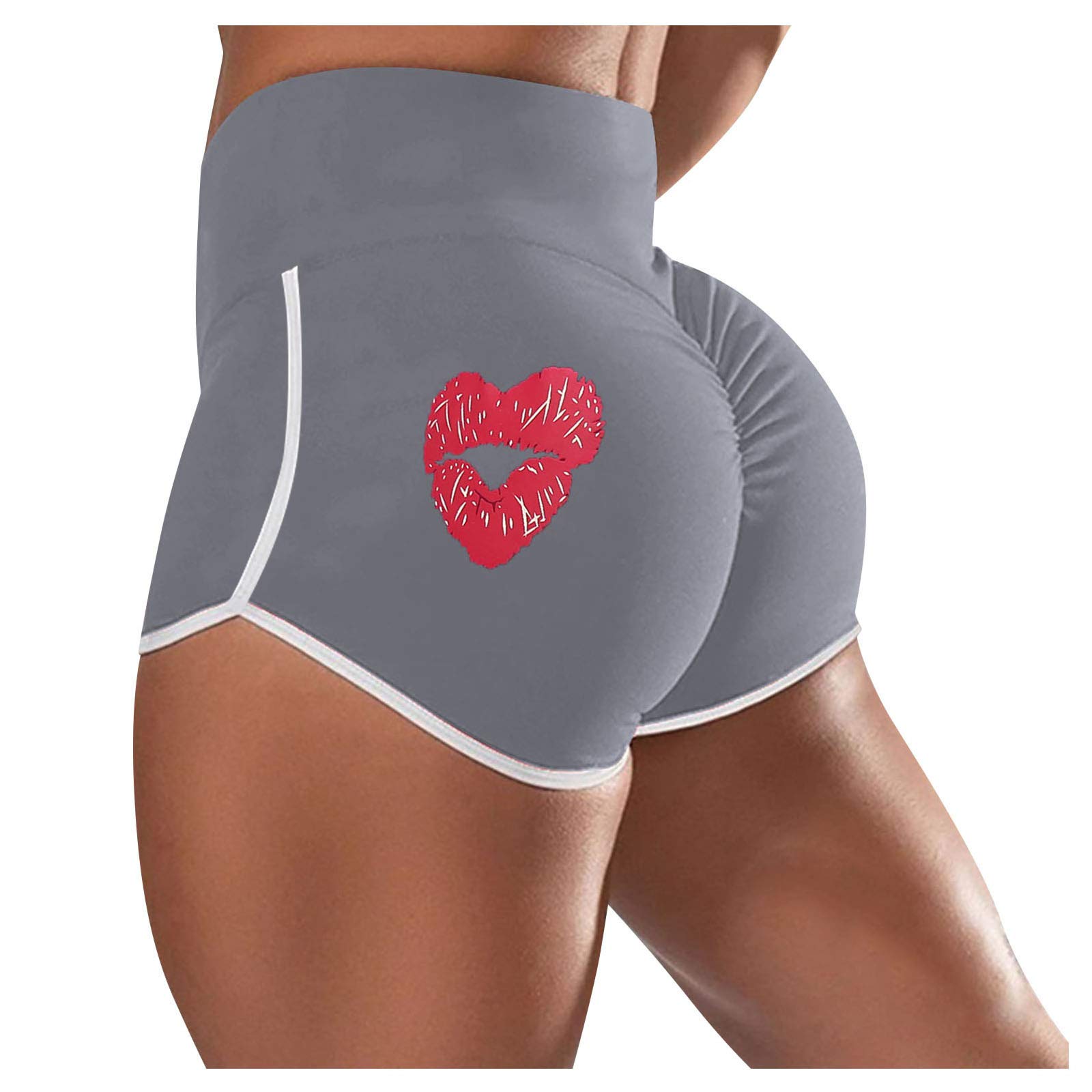 Women's High-Waisted Yoga Shorts - Breathable Athletic Running Shorts with Elastic Waistband for Workout, Gym & Lounge Wear - Perfect for Yoga, Pilates, Running & Casual Outfits