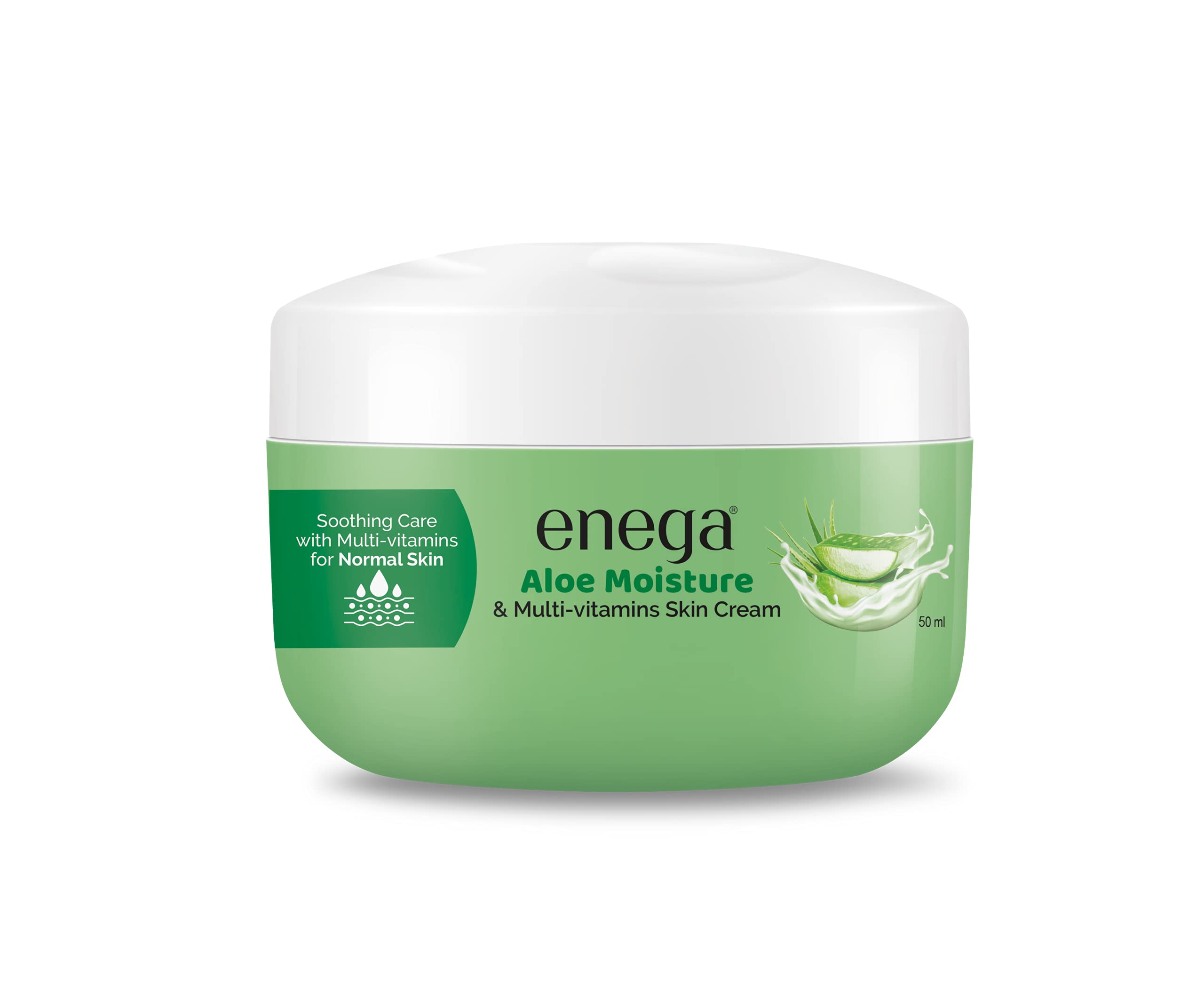 Enega Aloe Vera Honey & Almond Skin Soft Fruit Multi-Vitamins Moisturizing Cream - Hydrating Face & Body Lotion for Men, Women & All Skin Types - 50ml (Pack of 2) - Perfect for Dry Skin Care & Daily Moisturizing Routine