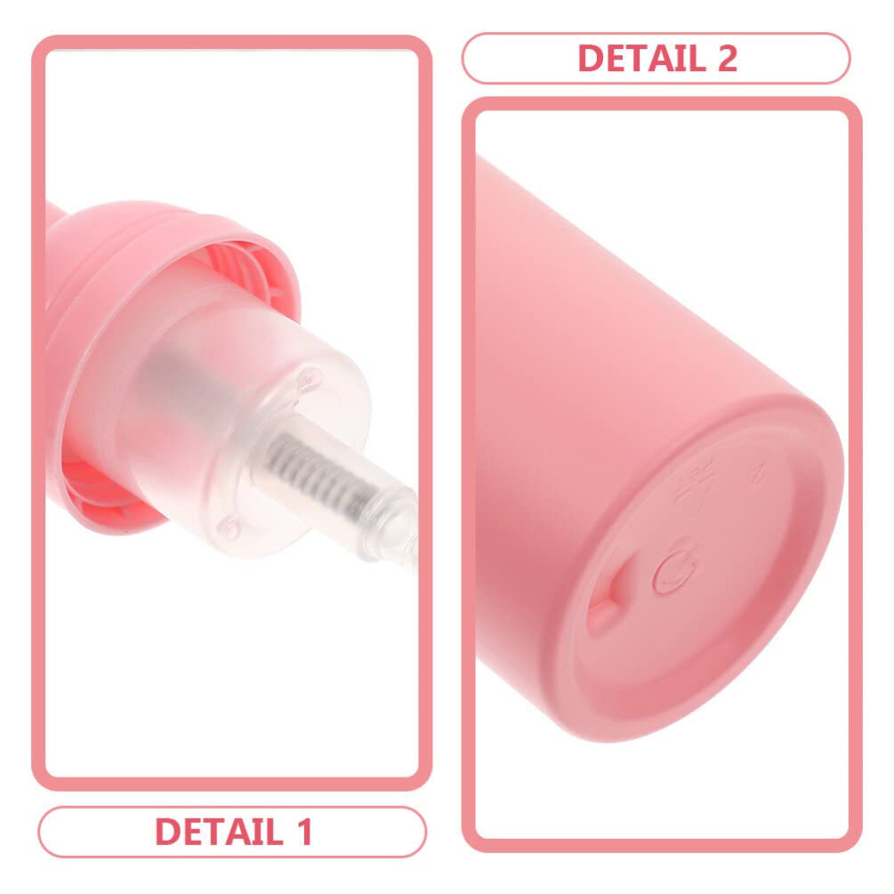 EXCLUZO 6-Pack Refillable Travel Pump Bottles (60ml) - Empty Mousse Soap Containers for Shampoo, Lotion & Toiletries | Leak-Proof Portable Dispensers for Gym, Travel & Home Use