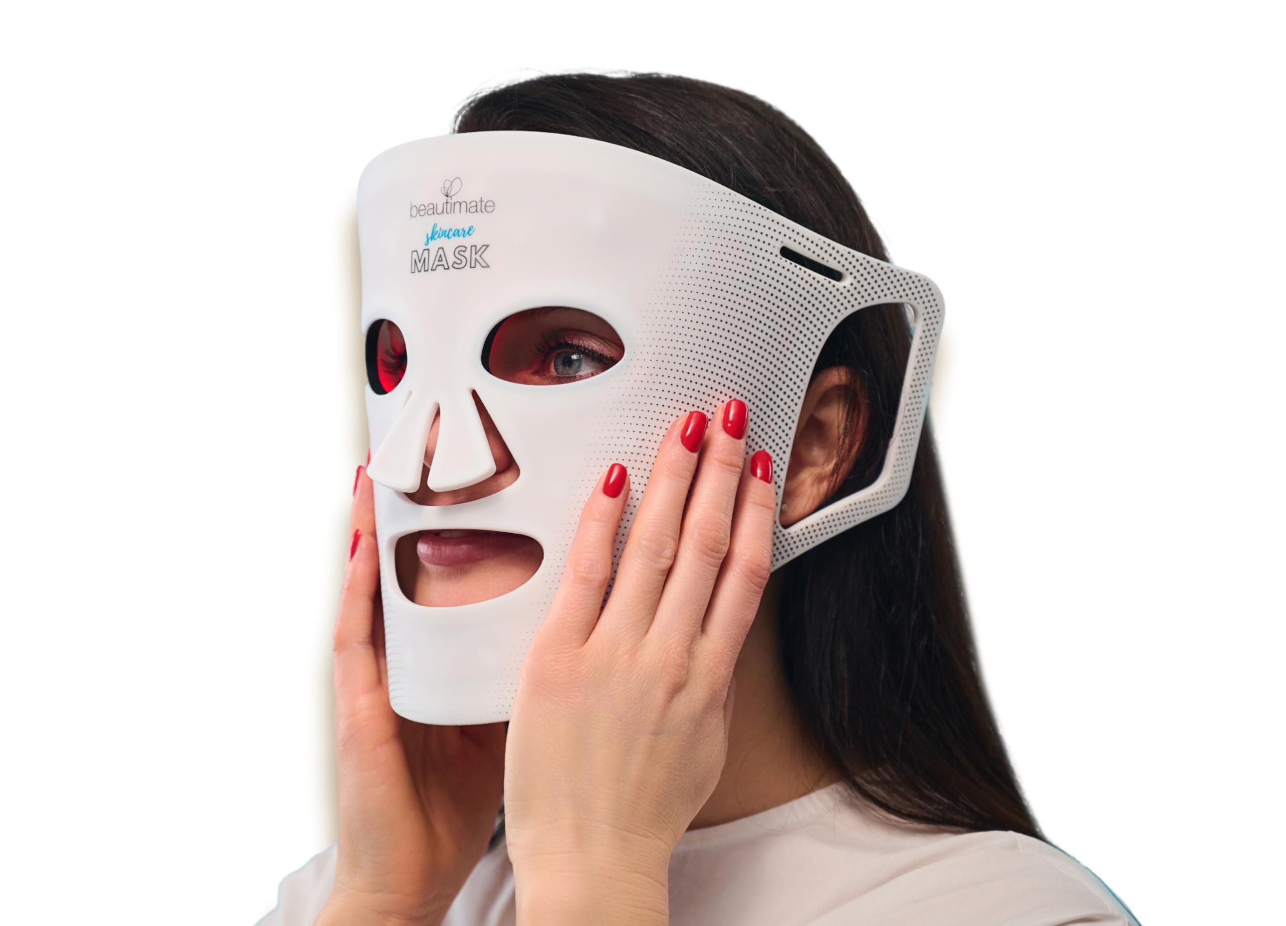 LED Light Therapy Face Mask for Wrinkles & Acne - Red Blue & 850nm Infrared Light Treatment - At-Home Skincare Device for Anti-Aging & Clear Skin - Perfect for Daily Facial Care & Spa Nights