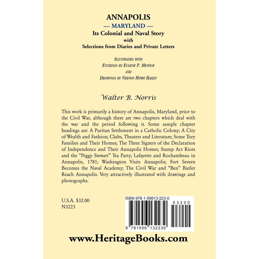 Annapolis Maryland History Book: Colonial & Naval Stories with Diary & Private Letter Excerpts | Perfect for History Buffs & Maryland Enthusiasts