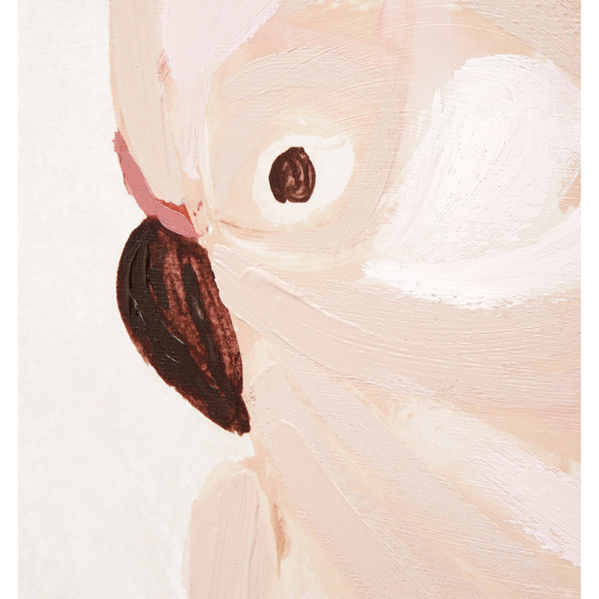 Beautiful Cockatoo Portrait 2 - Framed Canvas Wall Art for Home & Office Decor - Perfect for Living Room, Bedroom or Gift