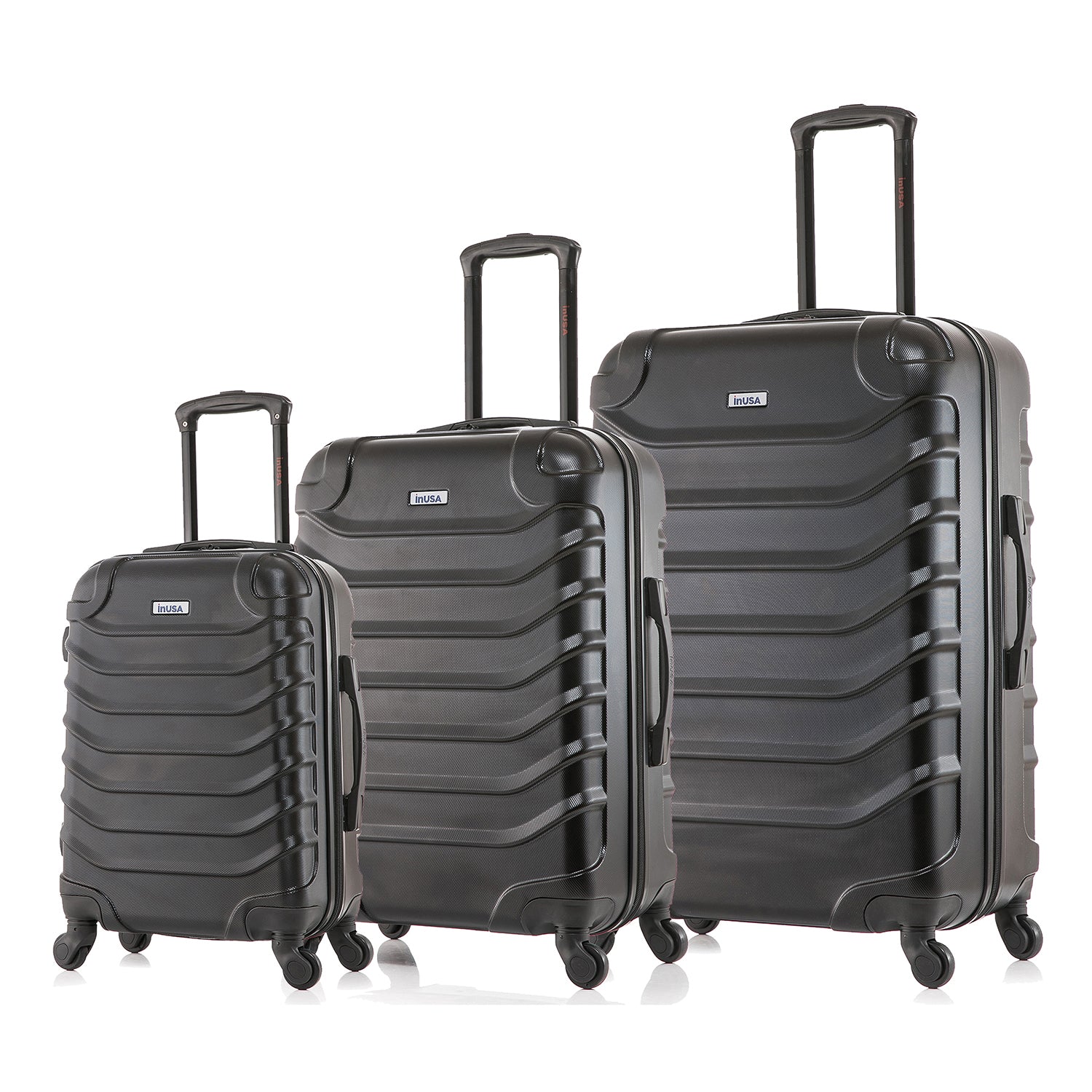 InUSA ENDURANCE Lightweight Hardside Spinner Suitcase Luggage Set - 20/24/28 Inch Expandable Carry-On & Checked Bags for Travel, Business Trips & Vacations