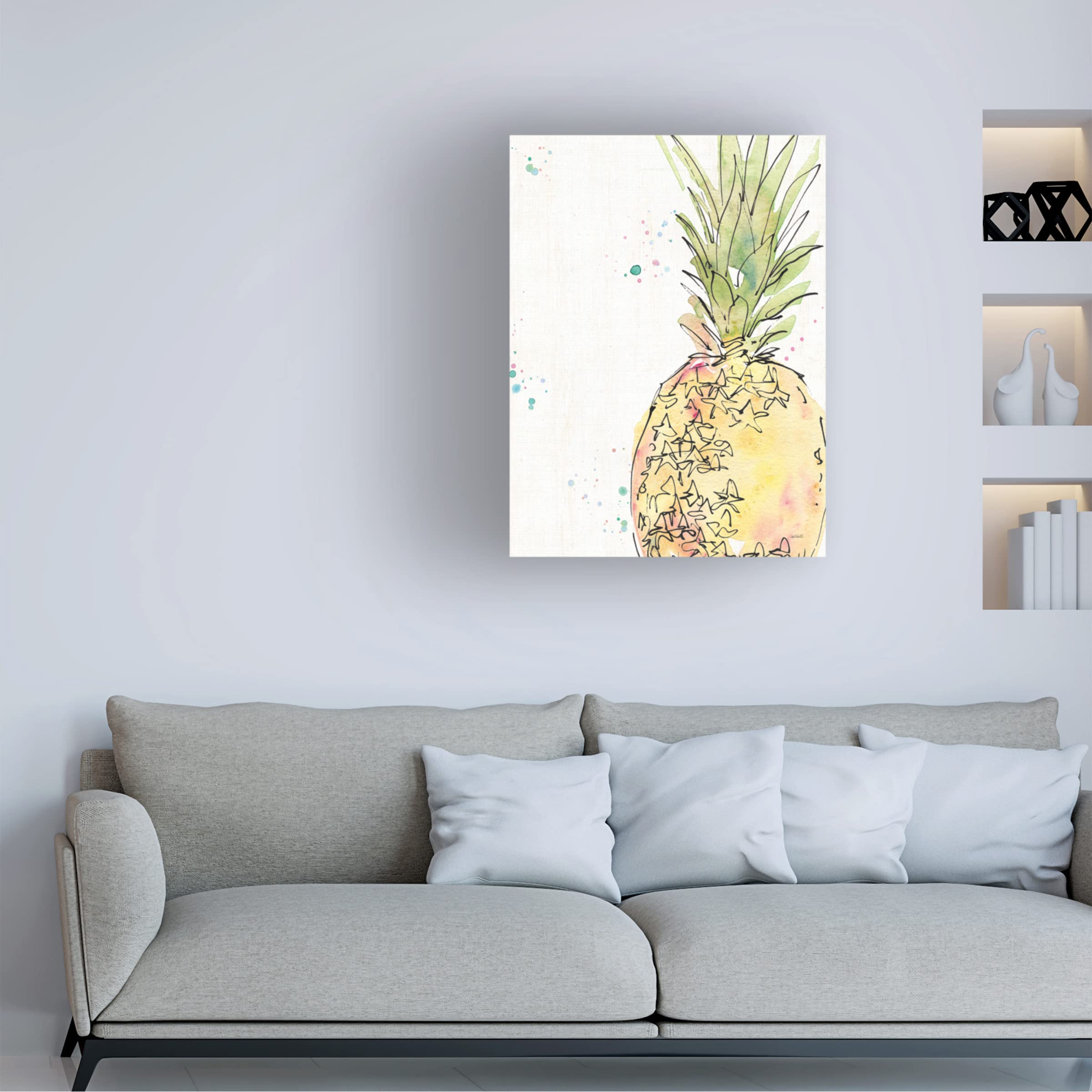 Anne Tavoletti 'Palm Passion IX' Canvas Wall Art - Modern Tropical Botanical Painting for Living Room, Bedroom & Office Decor