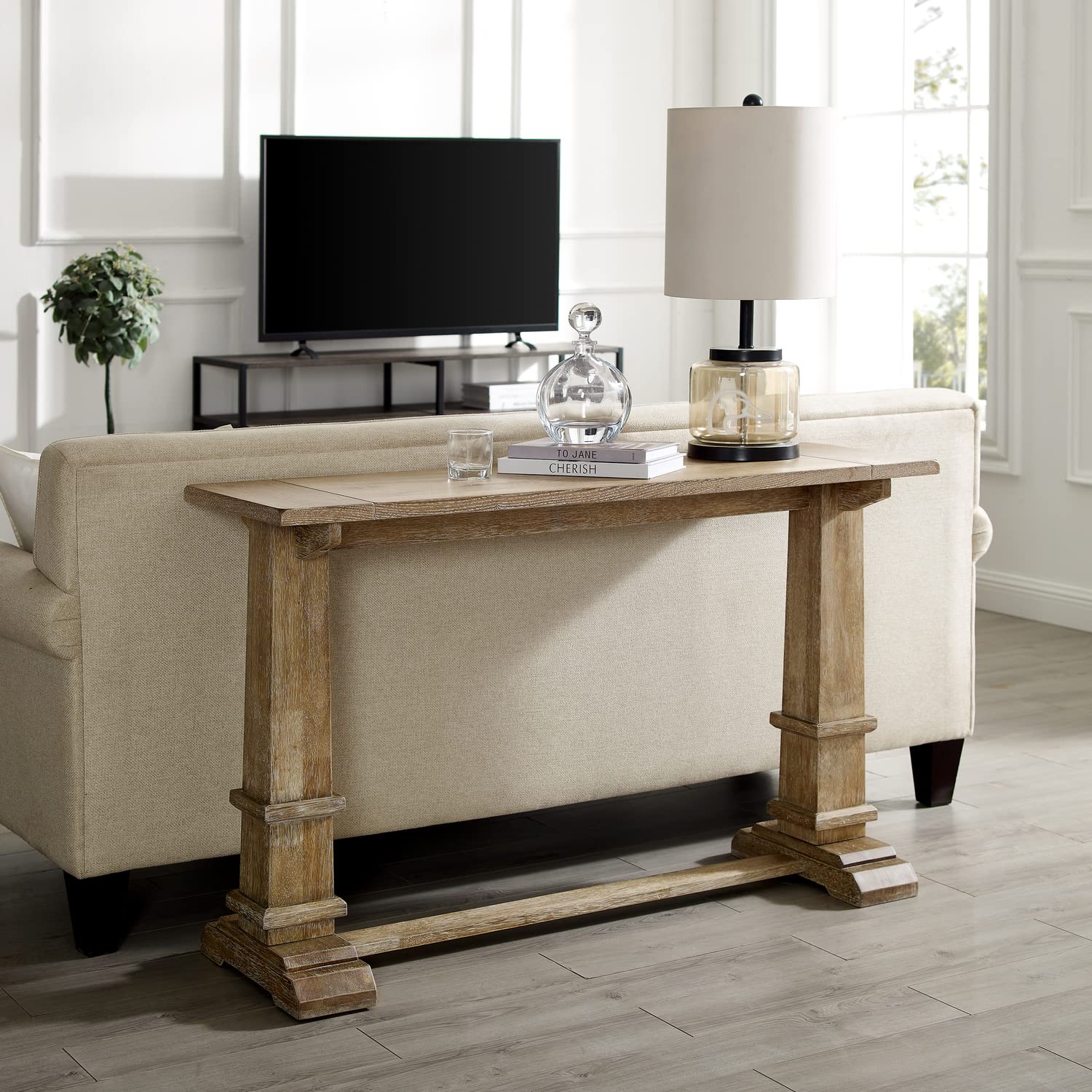 Rustic Brown Southwestern Style Sofa Console Table - 30.25