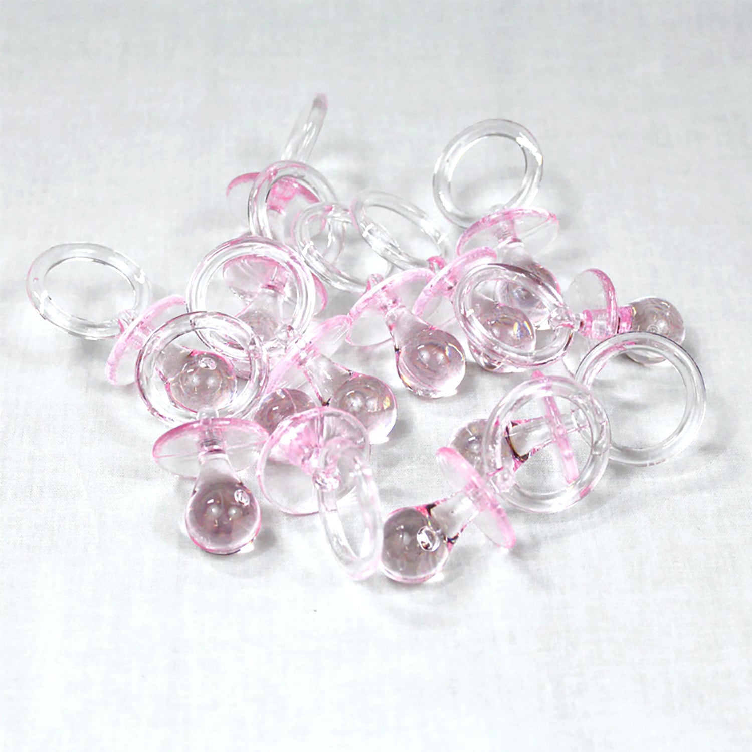 Favor Pacifier Pink - 12 Count Baby Pacifiers in Resealable Bag | Perfect for Baby Showers, Newborn Gifts & Nursery Essentials