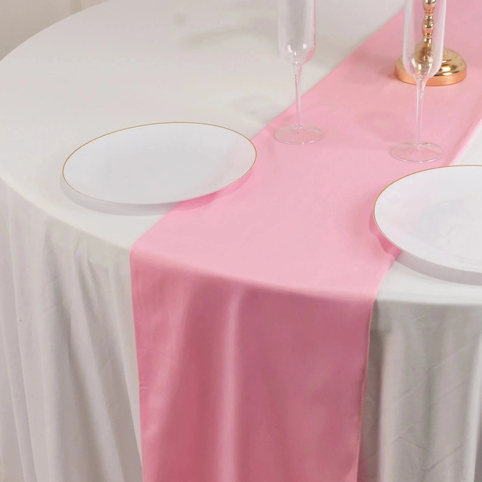 12-Pack Premium Scuba Polyester Table Runners - 108 Inch Long Wrinkle-Resistant Dining Table Decor for Weddings, Parties & Holiday Celebrations