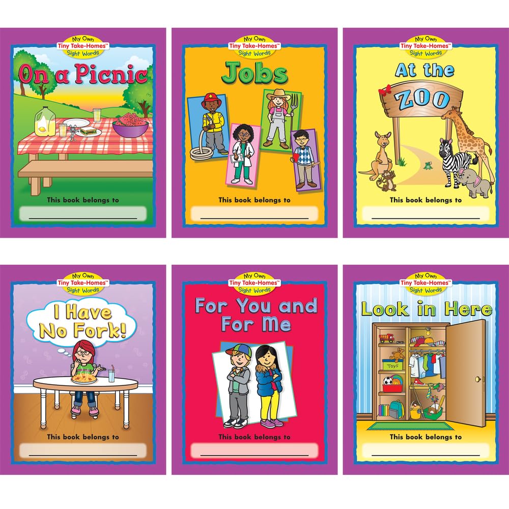 My Own Tiny Take-Homes Sight Words Books Set - Levels PreA, A & B (108 Books) for Early Reading Practice | Perfect for Homeschooling, Classroom Learning & Kindergarten Sight Word Activities