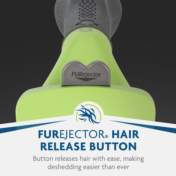 FURminator Small Dog Deshedding Tool for Long Hair - Reduce Shedding & Grooming at Home for Poodles, Shih Tzus & Long-Haired Breeds