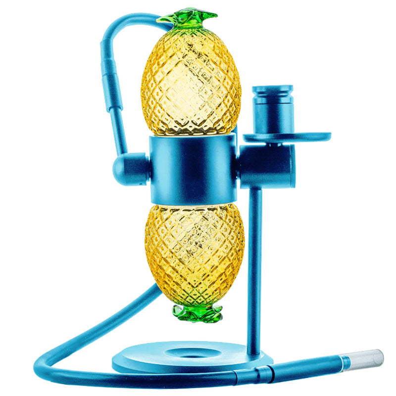 360° Rotating Pineapple Gravity Bong - Portable Gravity Infuser Hookah Pipe Set for Smooth Smoking | Perfect for Parties, Camping & Relaxation