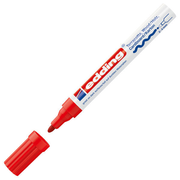 edding 4000 Matt Paint Marker - Medium Point Permanent Marker for Metal, Glass, Plastic - Ideal for DIY Crafts, Signage & Industrial Labeling