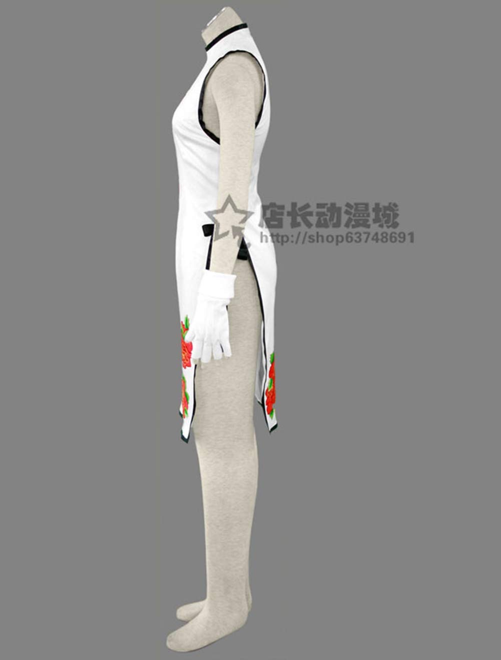 Anime Kanu Unchou Cosplay Cheongsam Dress - Elegant Chinese Qipao Costume for Cosplay, Halloween & Themed Parties