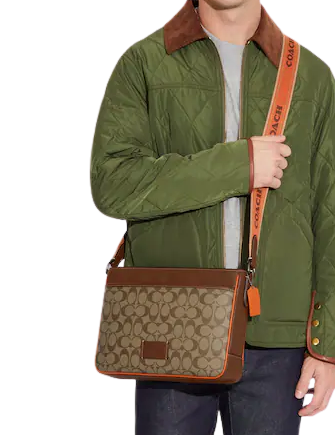 Coach District Crossbody Bag in Colorblock Signature Canvas - Stylish & Functional Purse for Women, Perfect for Work, Travel & Everyday Use