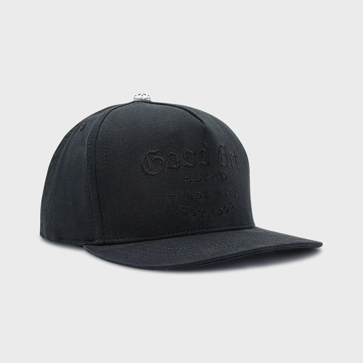 Premium All Black High Crown Snapback Cap - Stylish Adjustable Hat for Men & Women - Perfect for Casual Wear, Sports, and Outdoor Activities