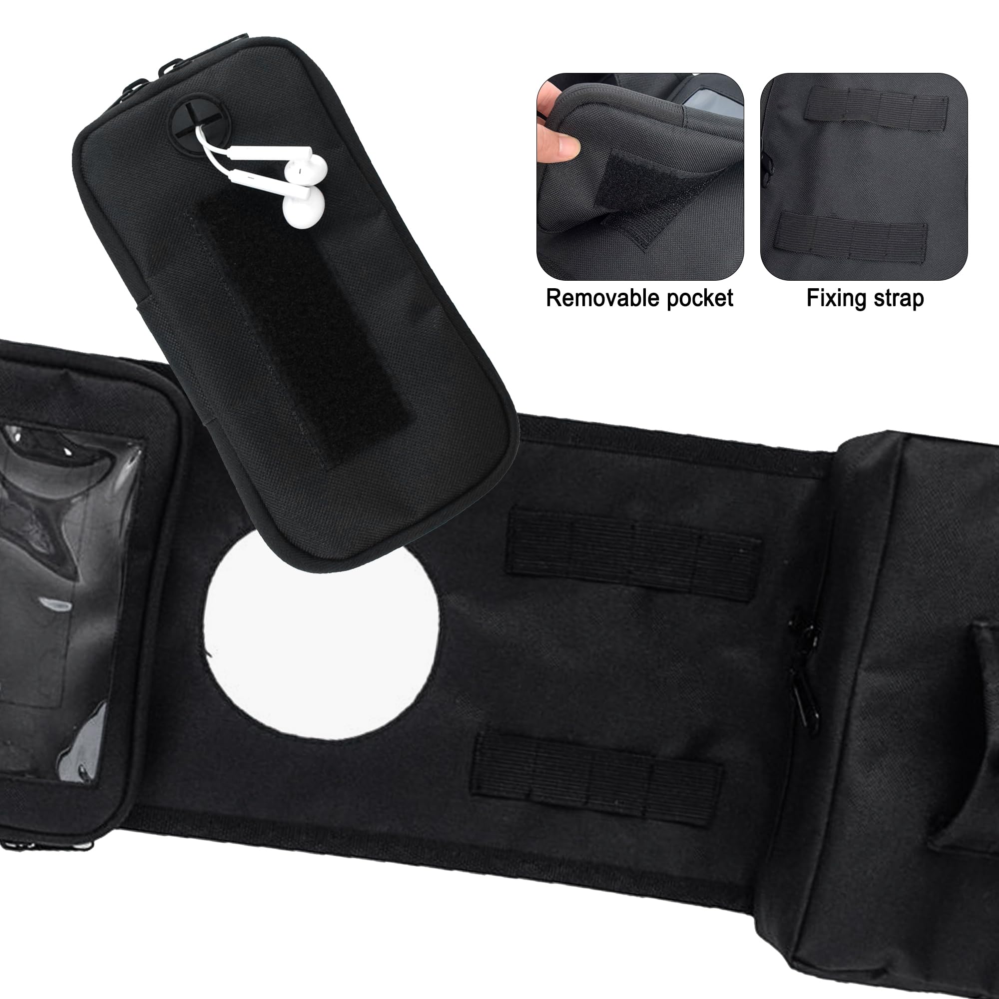 MYDAYS ATV Saddle Bag - Waterproof Cargo Storage Bag with Phone Pocket for ATV, UTV, Snowmobile & Motorcycle (Black) - Perfect for Off-Road Adventures, Camping & Outdoor Riding Gear