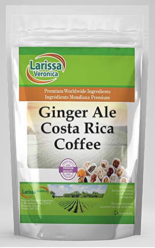 Premium Gourmet Ginger Ale Costa Rica Coffee - Naturally Flavored Whole Coffee Beans (16 oz, 3-Pack) | Perfect for Home Brewing, Office Use & Gift Giving