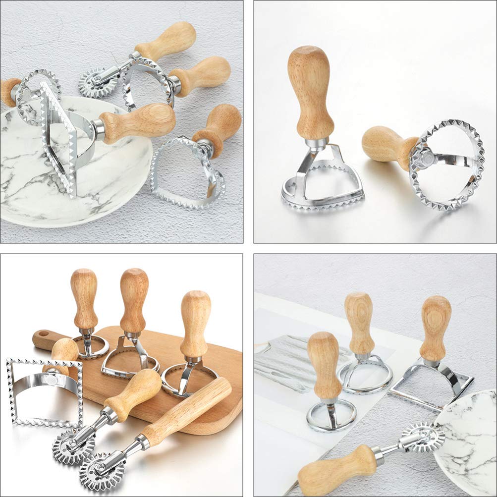 4pcs Alloy Dumpling Maker Set - Biscuit & Cookie Mold, Dumpling Wrapper Cutter for Baking - Perfect for Homemade Dumplings, Pastries & Cookies - Ideal for Kitchen, Bakery & Holiday Cooking