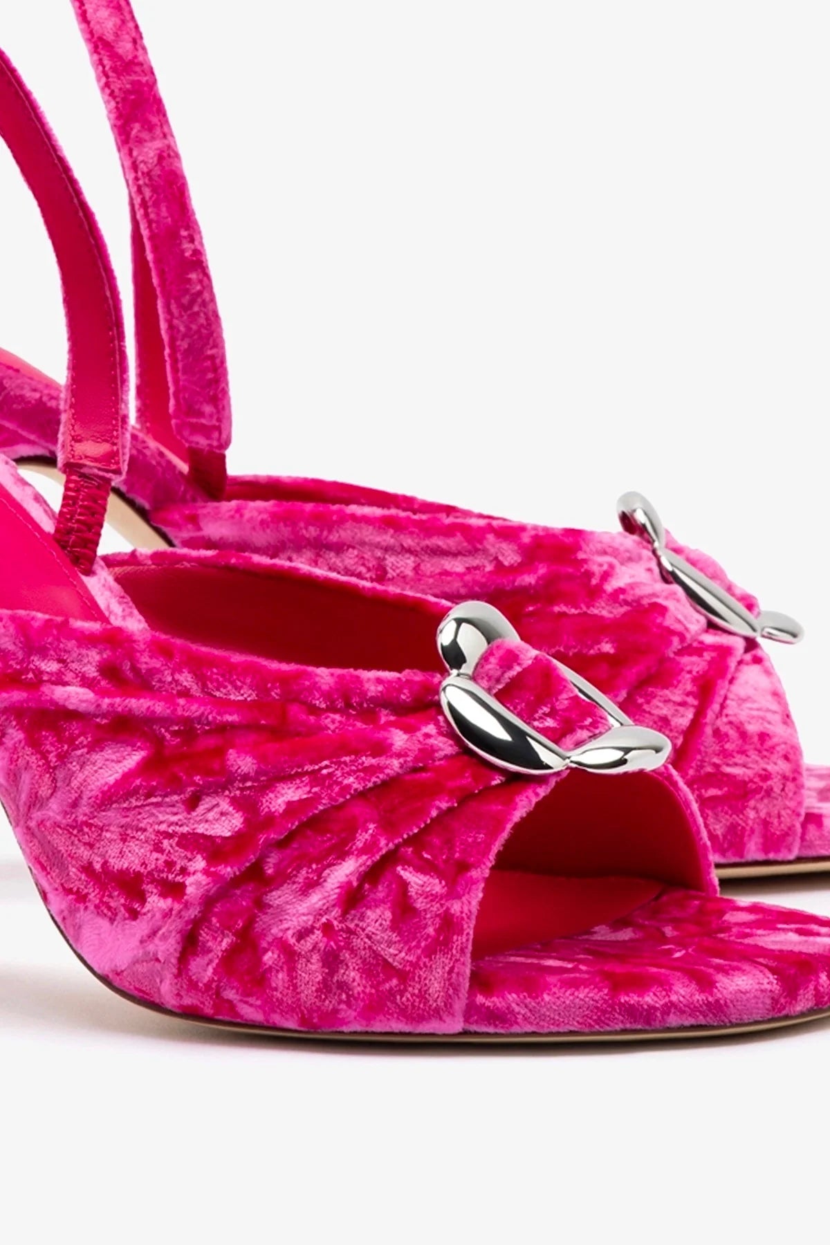 Mayfair Women's Pink Velvet Sandals - Comfortable & Stylish Summer Shoes for Beach, Casual Outings & Vacation