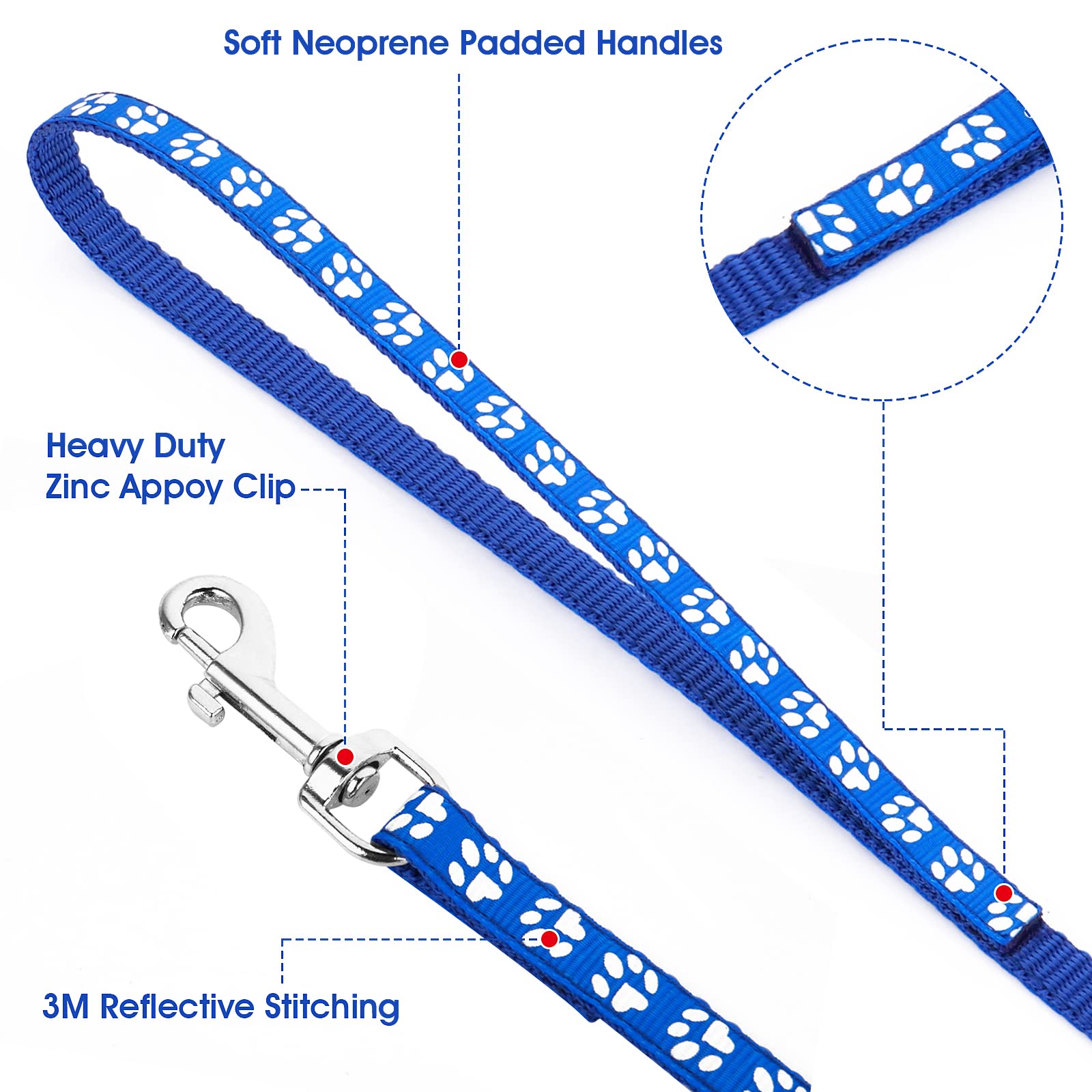**Molain Adjustable Pet Collar and Leash Set for Dogs & Cats - Durable Quick-Release Clip Training Rope - Perfect for Small Puppies & Kittens (Ideal for Walks, Training & Travel)**