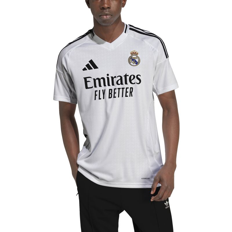 Adidas Real Madrid 24/25 Home Jersey for Men - Authentic Football Soccer Shirt - Perfect for Match Day, Training & Fan Support