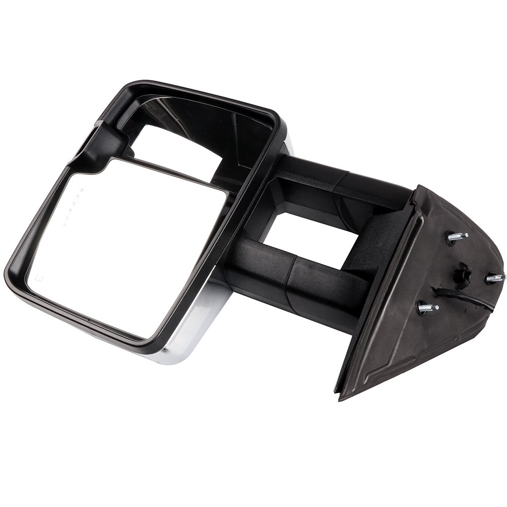Towing Mirrors for Chevy Silverado & GMC Sierra (2003-2007) - Power Heated with Turn Signal | Compatible with Cadillac Escalade | Enhanced Visibility & Safety for Towing, Parking & Highway Driving