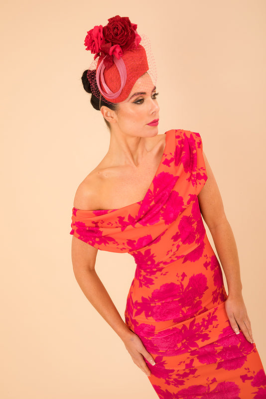 JANUS DRESS - Pink Floral Print Women's Summer Dress | Perfect for Beach Vacation, Date Night & Casual Outings