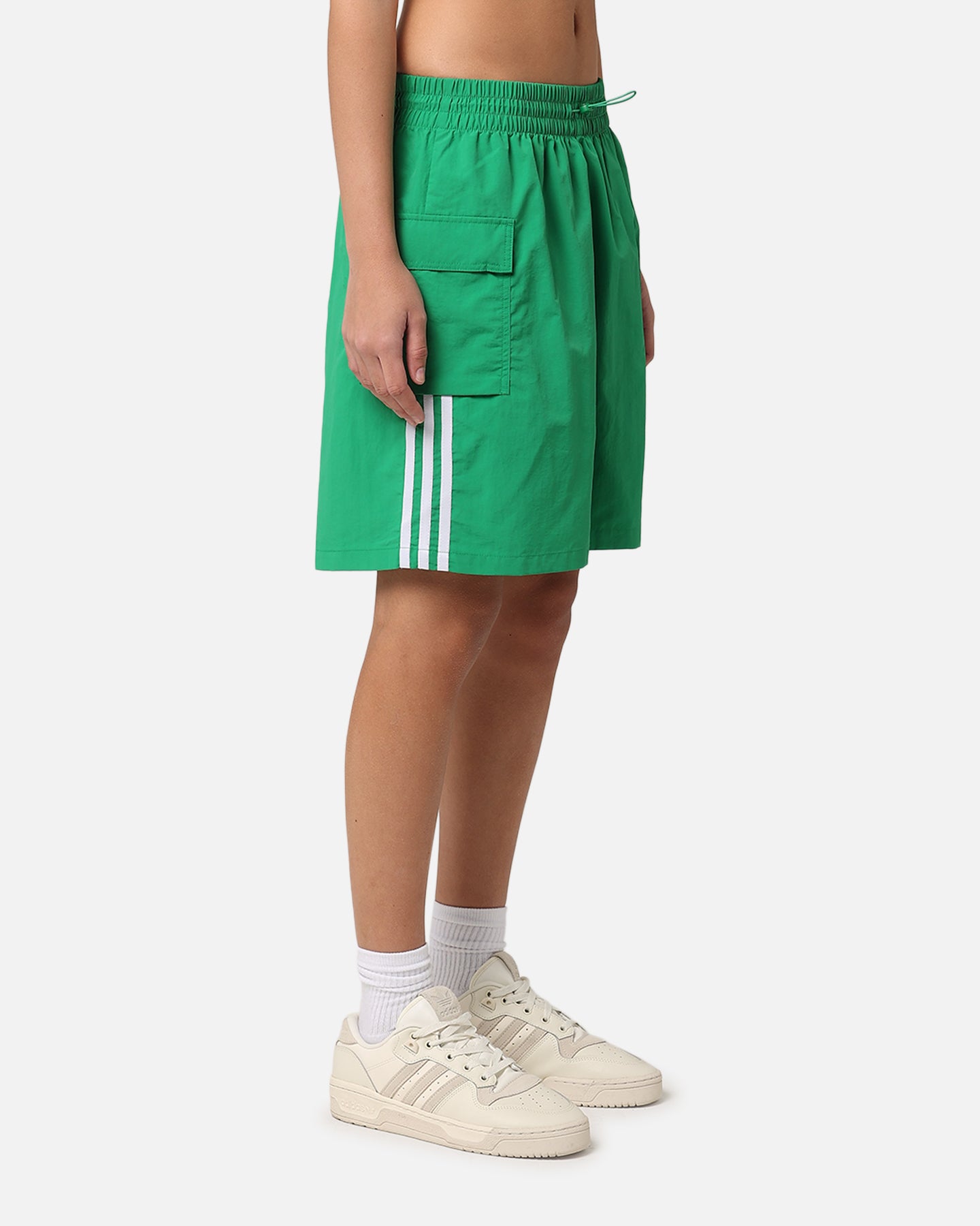 Adidas Women's Cargo Shorts - Green Athletic Shorts for Running, Hiking & Outdoor Activities | Comfortable Stretch Fabric with Multiple Pockets