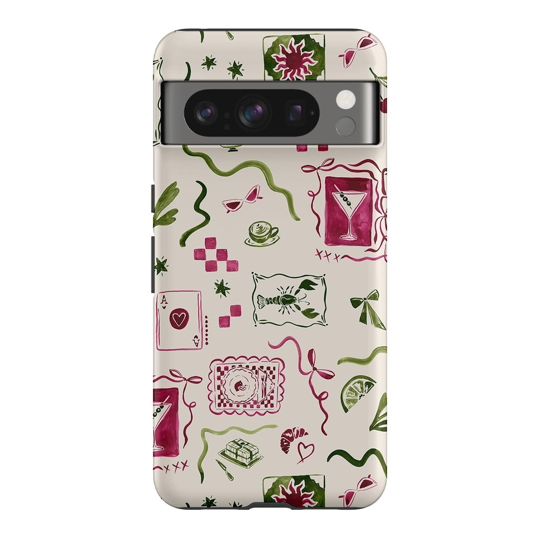 Stylish Martini Glass Design Phone Case - Trendy & Protective Cover for iPhone & Samsung - Perfect for Parties, Nightlife & Social Events