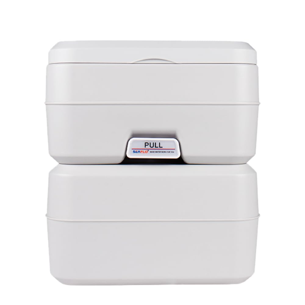 SEAFLO 5.3 Gallon Portable Toilet for Marine, RV, Camping & Boat - Lightweight & Odor-Free Design for Outdoor Adventures, Road Trips & Boating
