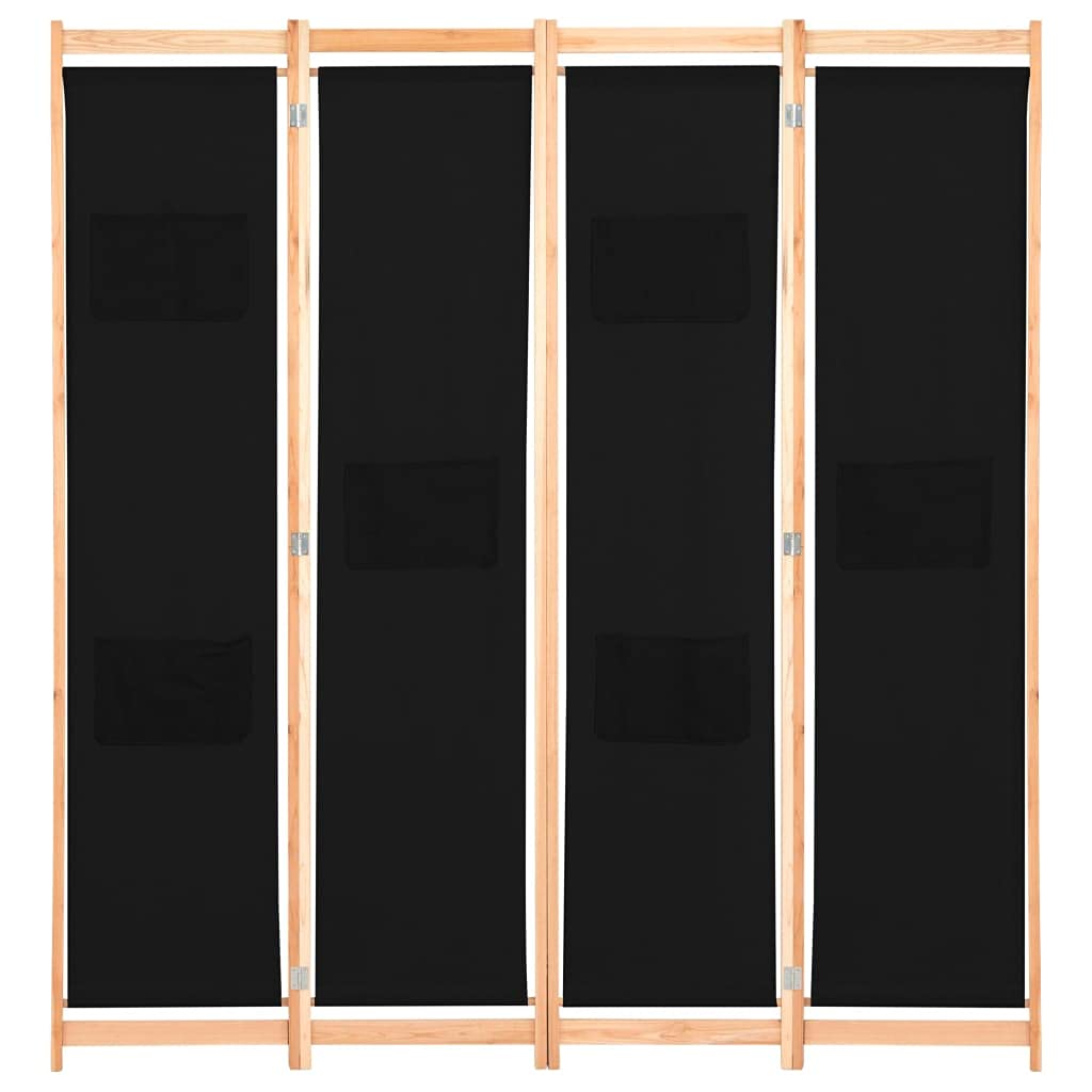 4-Panel Folding Privacy Room Divider Screen for Office, Bedroom, Living Room - 62.9