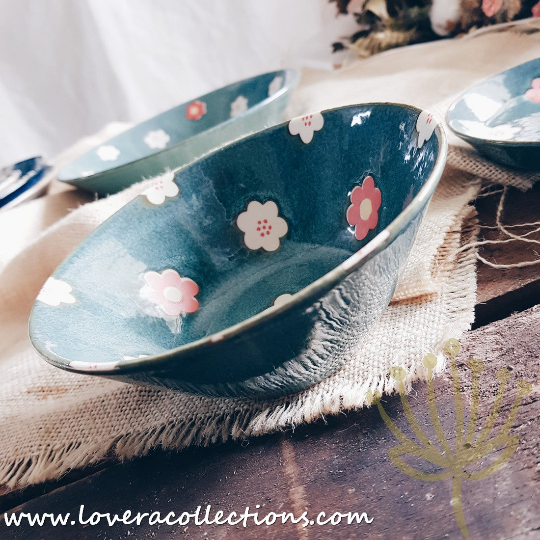 Aito Japan Nordic Floral Dinnerware Set - 60% Off Sale - Elegant Plates, Bowls & Cups for Home Dining, Wedding Registry & Gift Giving