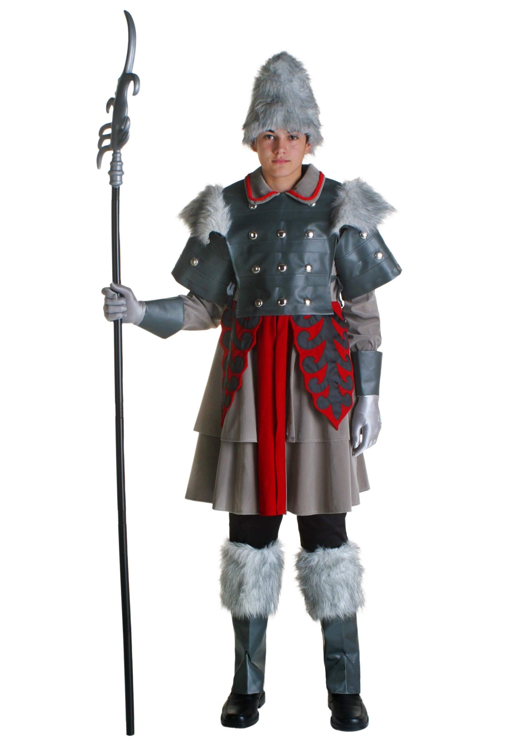 Teen Witch Guard Costume - Medieval Castle Watchman Outfit with Zip Jacket, Vest, Hat, Shoe Covers & Gloves | Halloween Cosplay, Renaissance Fair, LARP Costume, Theatrical Performance