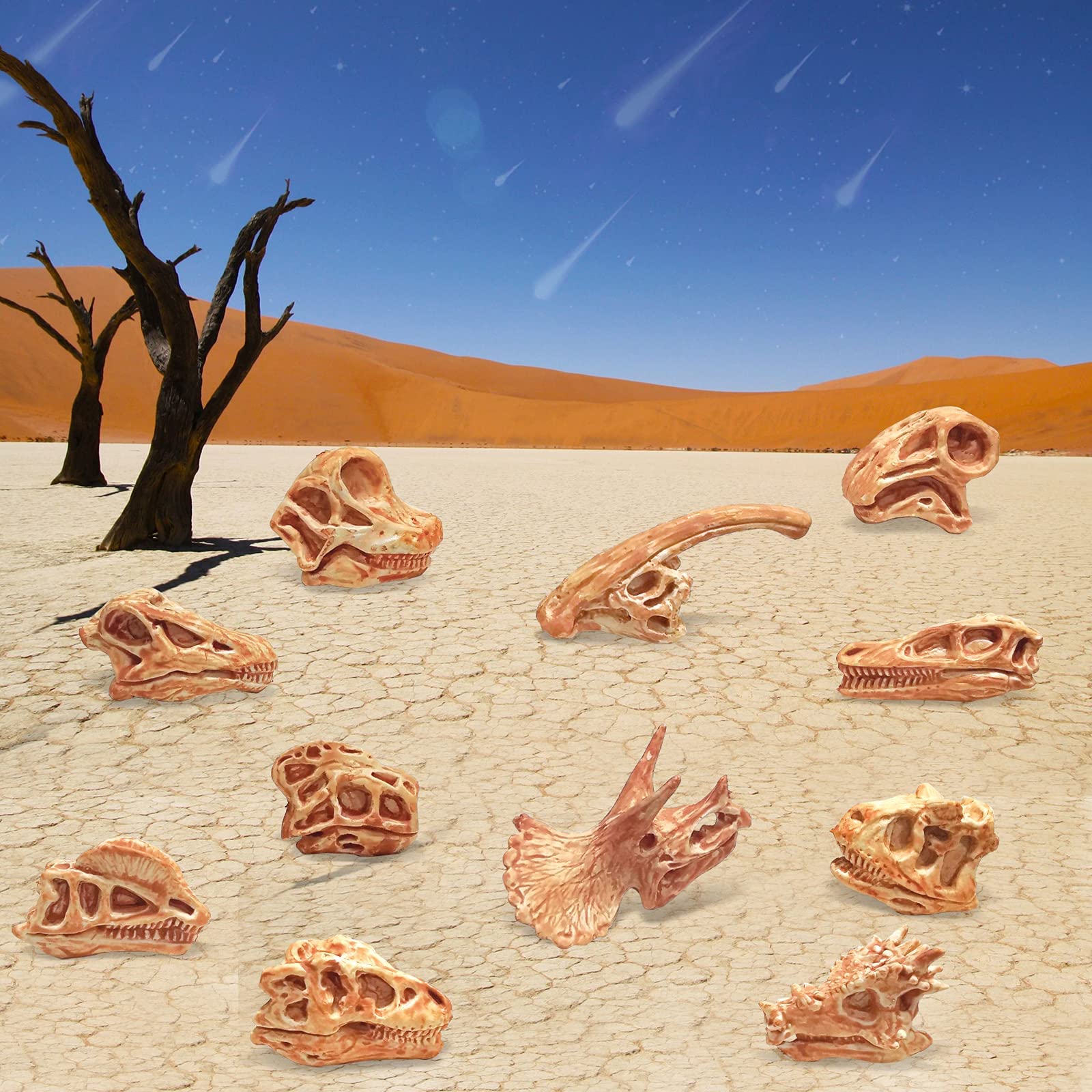 LC JoyCre Mini Dinosaur Bones for Kids - Realistic Fake Dinosaur Bones Dig Kit, Educational Sandbox Toys for Children - Perfect for Birthday Gifts, STEM Learning & Outdoor Play Activities