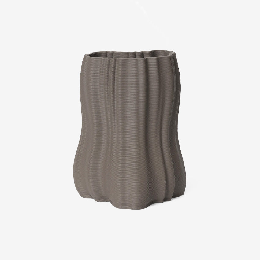 Ferm LIVING Moire Vase - Modern Ceramic Home Decor for Living Room, Bedroom & Office - Perfect for Flowers and Centerpieces