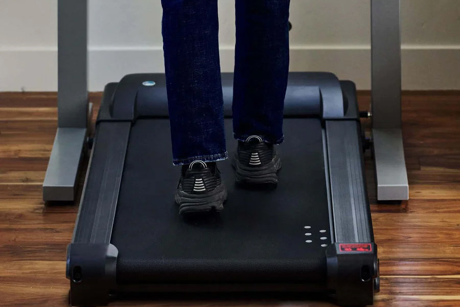 LifeSpan TR1000 GlowUp Under Desk Treadmill - Compact Walking Machine for Home & Office Use - Perfect for Workouts While Working or Watching TV