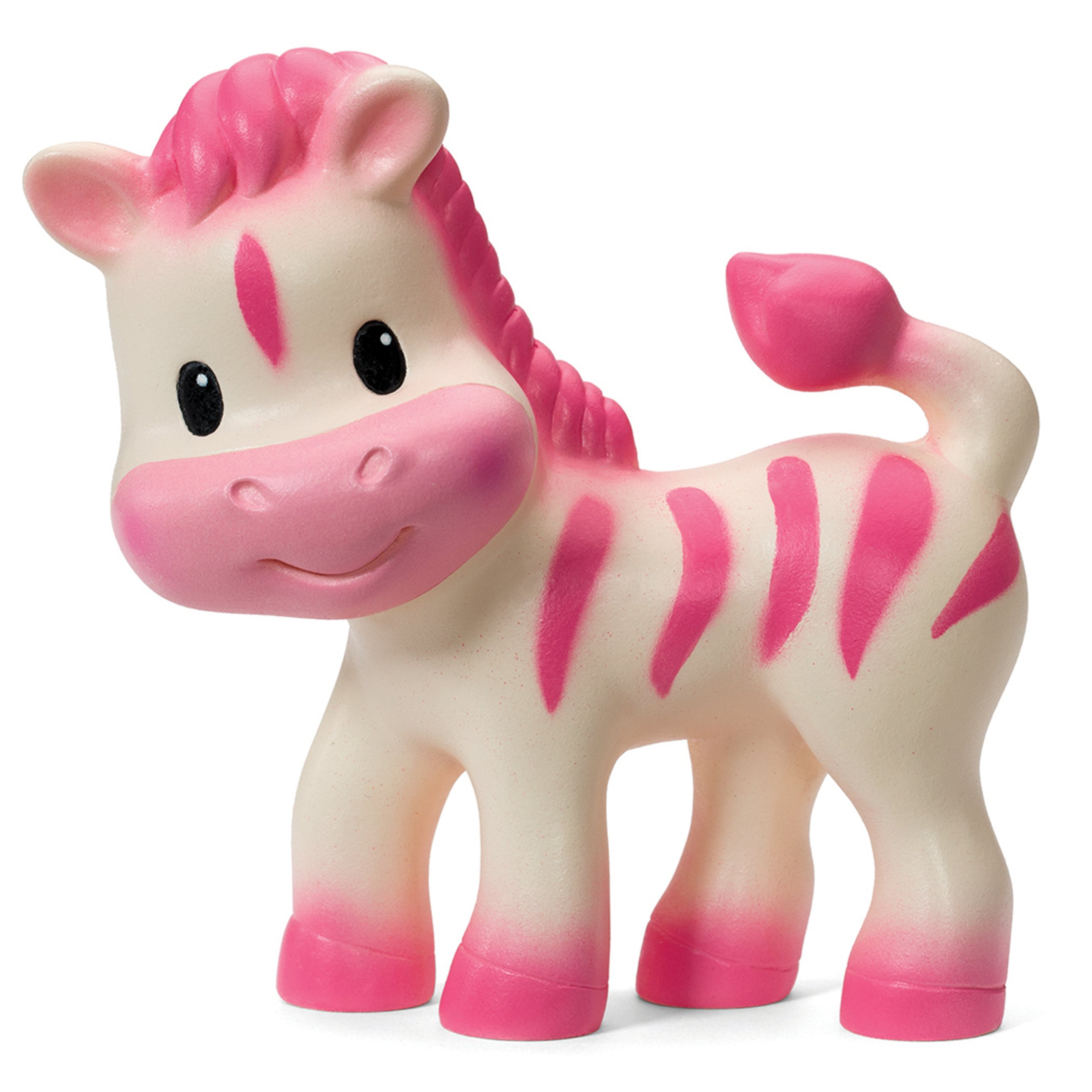 Infantino Teether Toy for Babies - Soft Squeeze & Chew Zebra Teether for Soothing Sore Gums | Perfect for Teething Relief, On-the-Go Play & Sensory Development