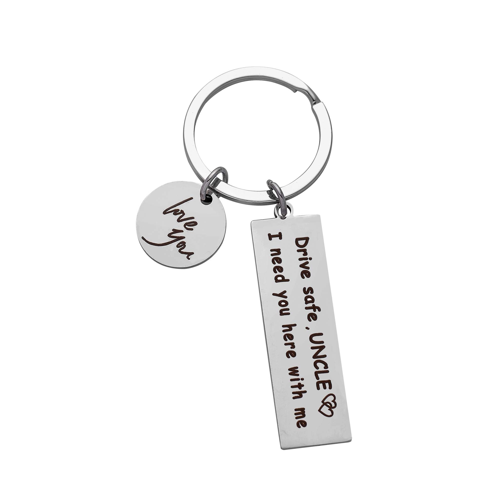 Drive Safe Keychain - 'I Love You Mom, Dad, Grandma, Grandpa' Thoughtful Gift for Drivers | Perfect for Car Keys, Travel Safety & Family Keepsakes