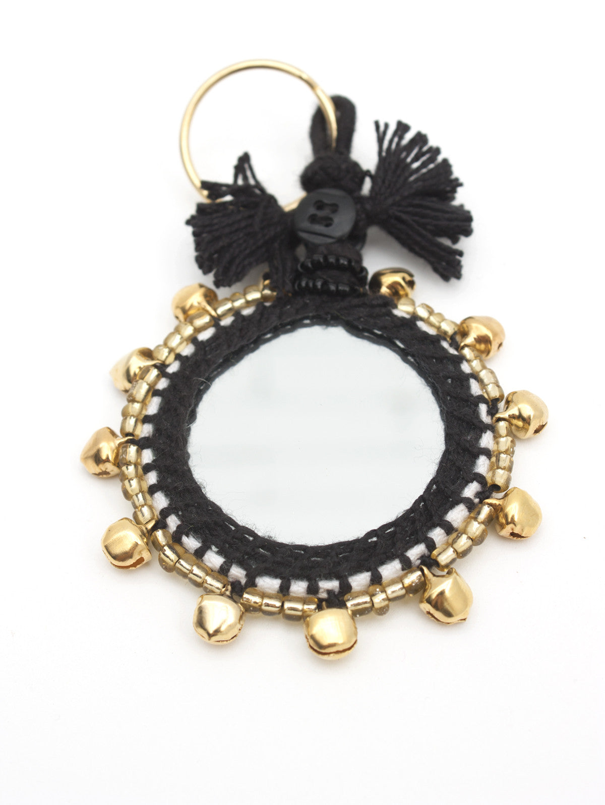 Bell Mirror Keyrings - Stylish & Durable Keychain with Mirror for Women & Men - Perfect for Home, Office, Gym & Travel Accessories